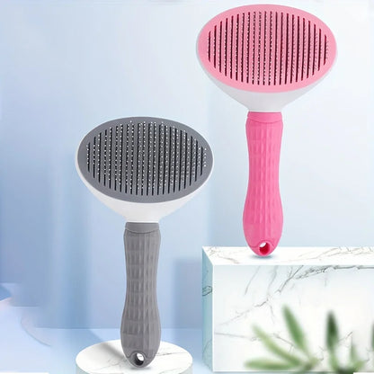 Self-Cleaning Pet Grooming Brush (Hair Removal Comb for Dogs & Cats)